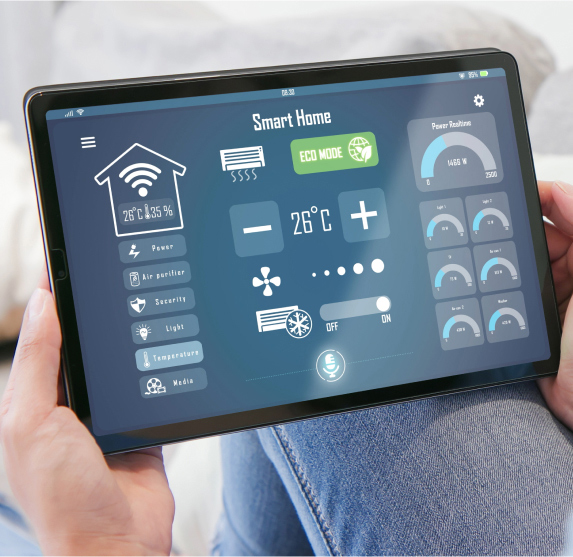 tablet showing tracked energy usage