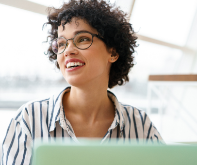 Professional young woman smiling